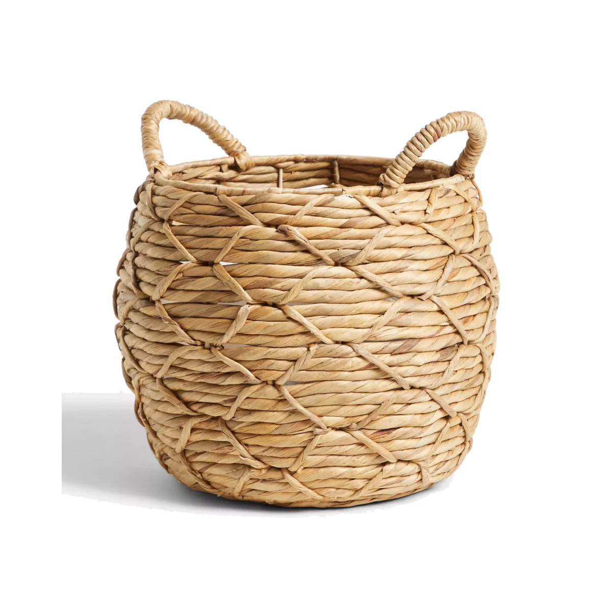 John Lewis & Partners Patterned Weave Water Hyacinth Planter – image 1