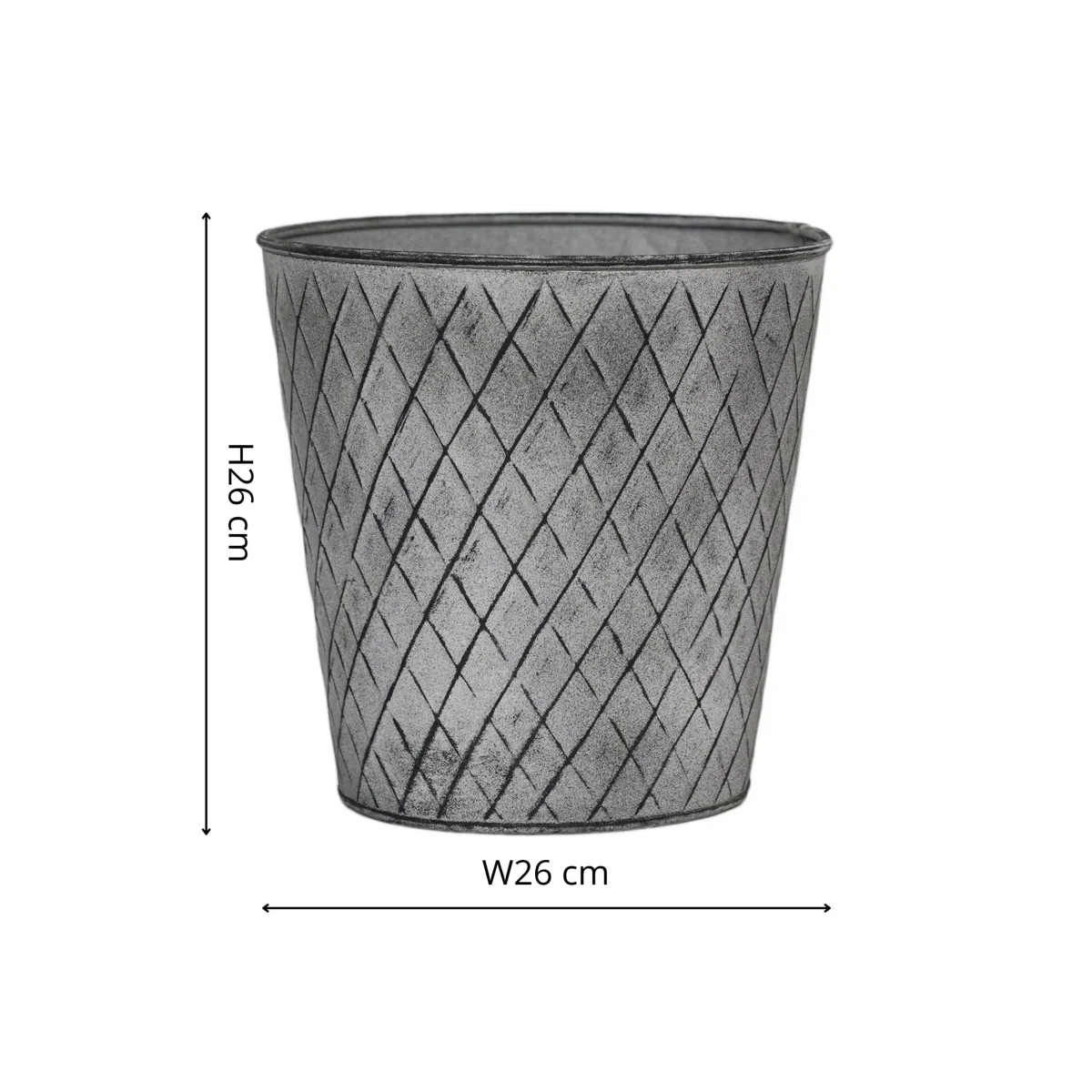 Ivyline Chatsworth Zinc Outdoor Planter – image 5