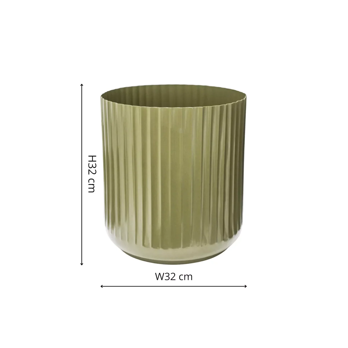 Ivyline Hudson Corrugated Steel Indoor/Outdoor Planters, Set of 2 – image 5