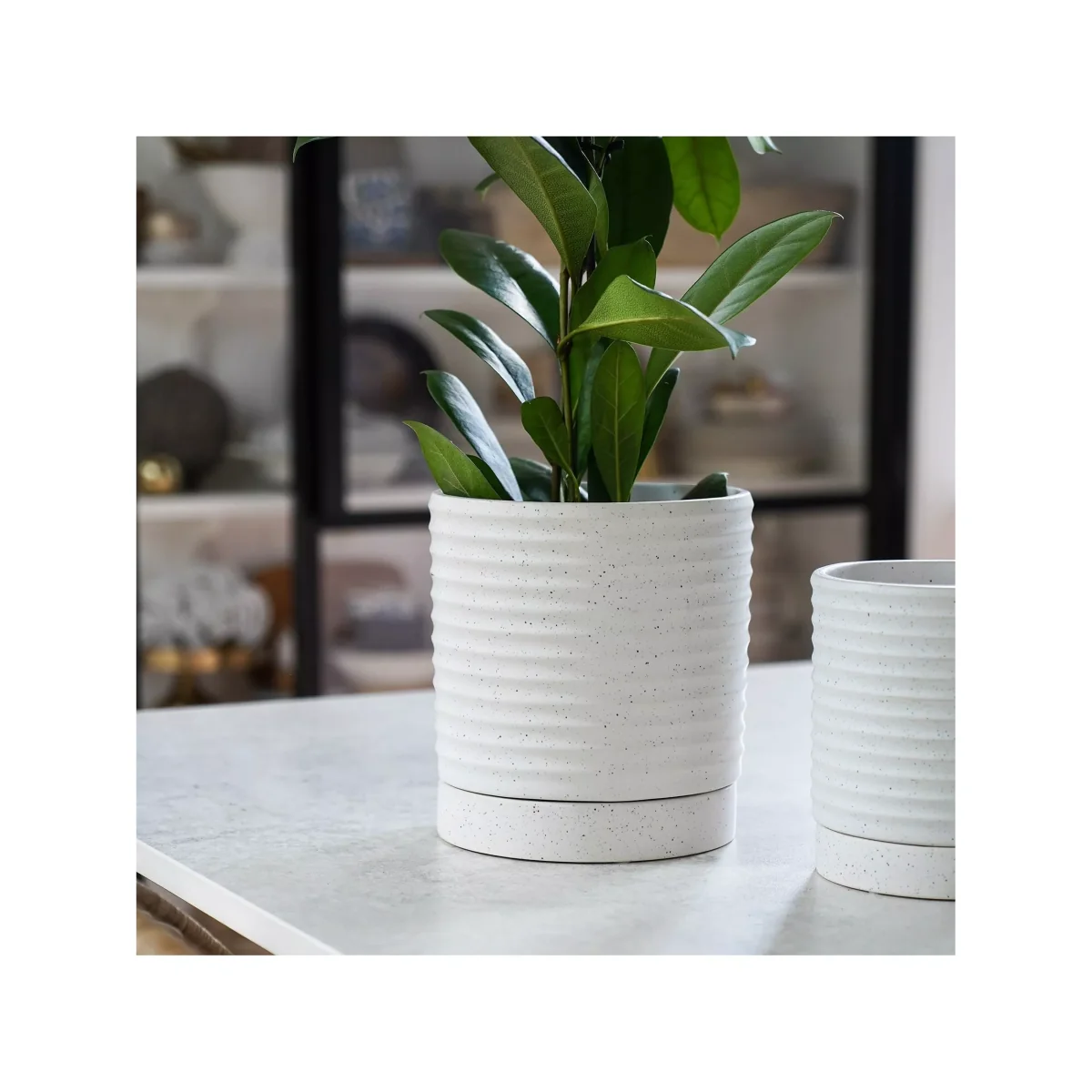 Ivyline Luna Stoneware Planter – image 2