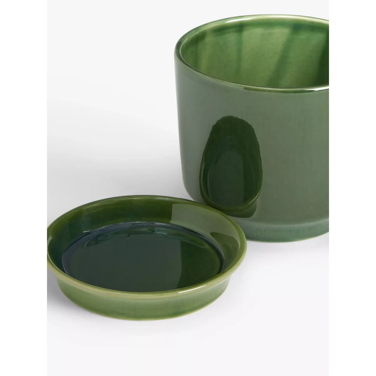 John Lewis Contemporary Glazed Stoneware Planter, 14.5cm – image 3
