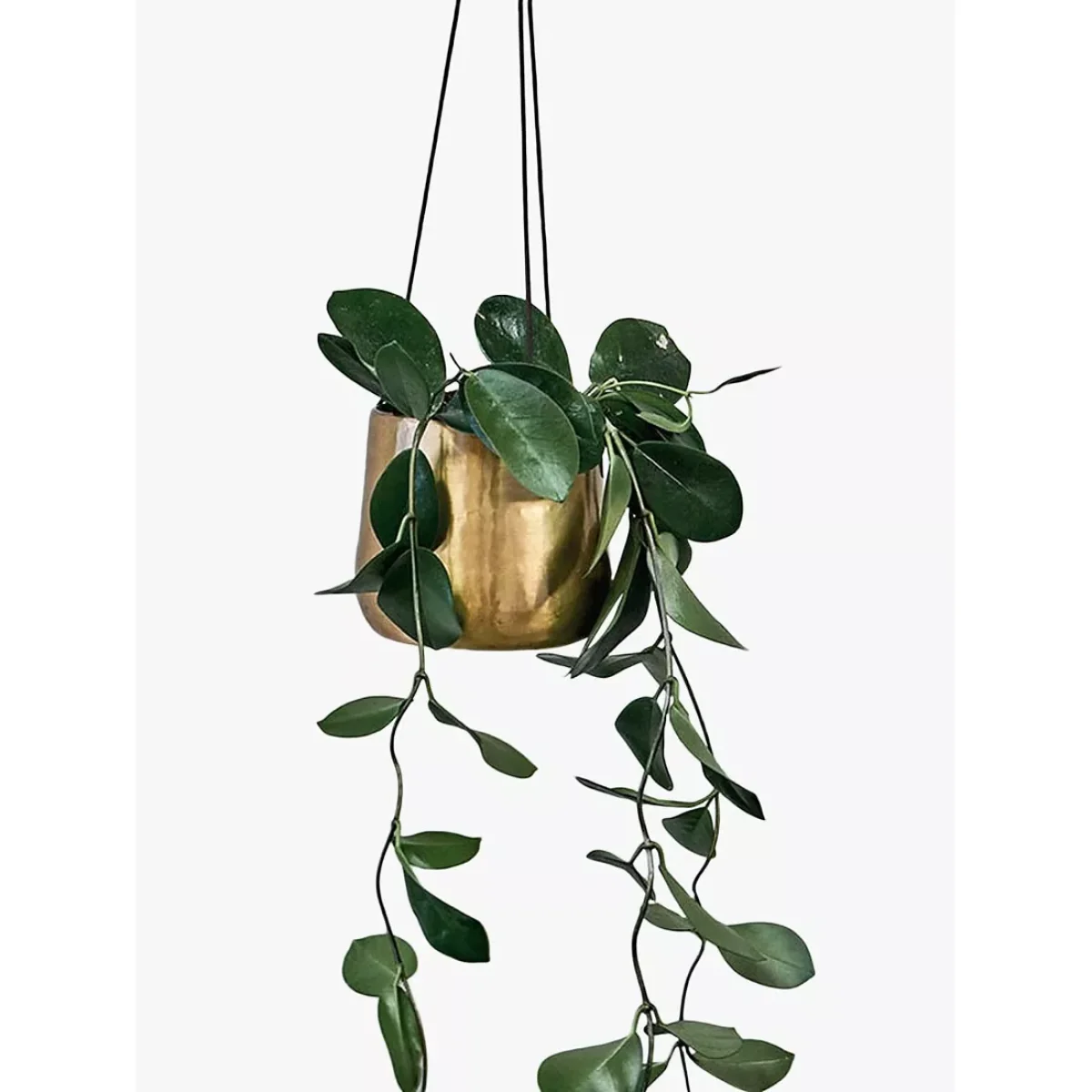 Nkuku Atsu Hanging Brass Planter – image 2