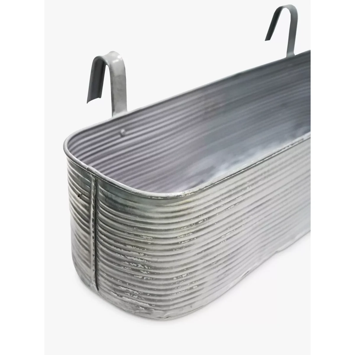 Ivyline Matlock Iron Window Box Planter, Grey – image 2