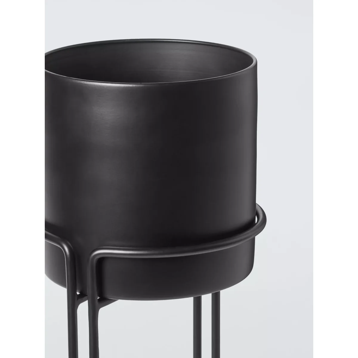 John Lewis ANYDAY Indoor Iron Floor Planter, Black – image 3