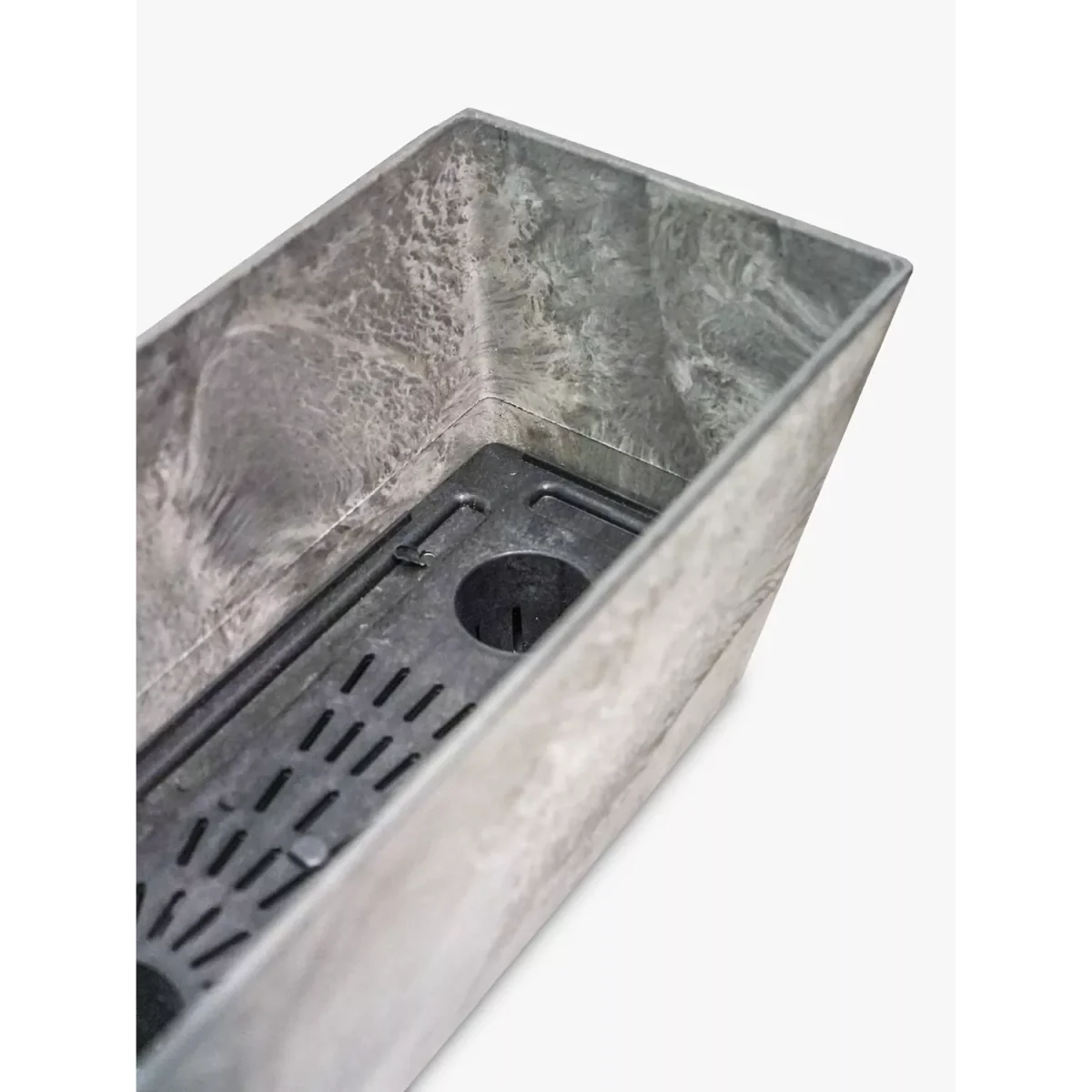 Ivyline Ella Balcony Trough Planter, 55cm, Grey – image 2