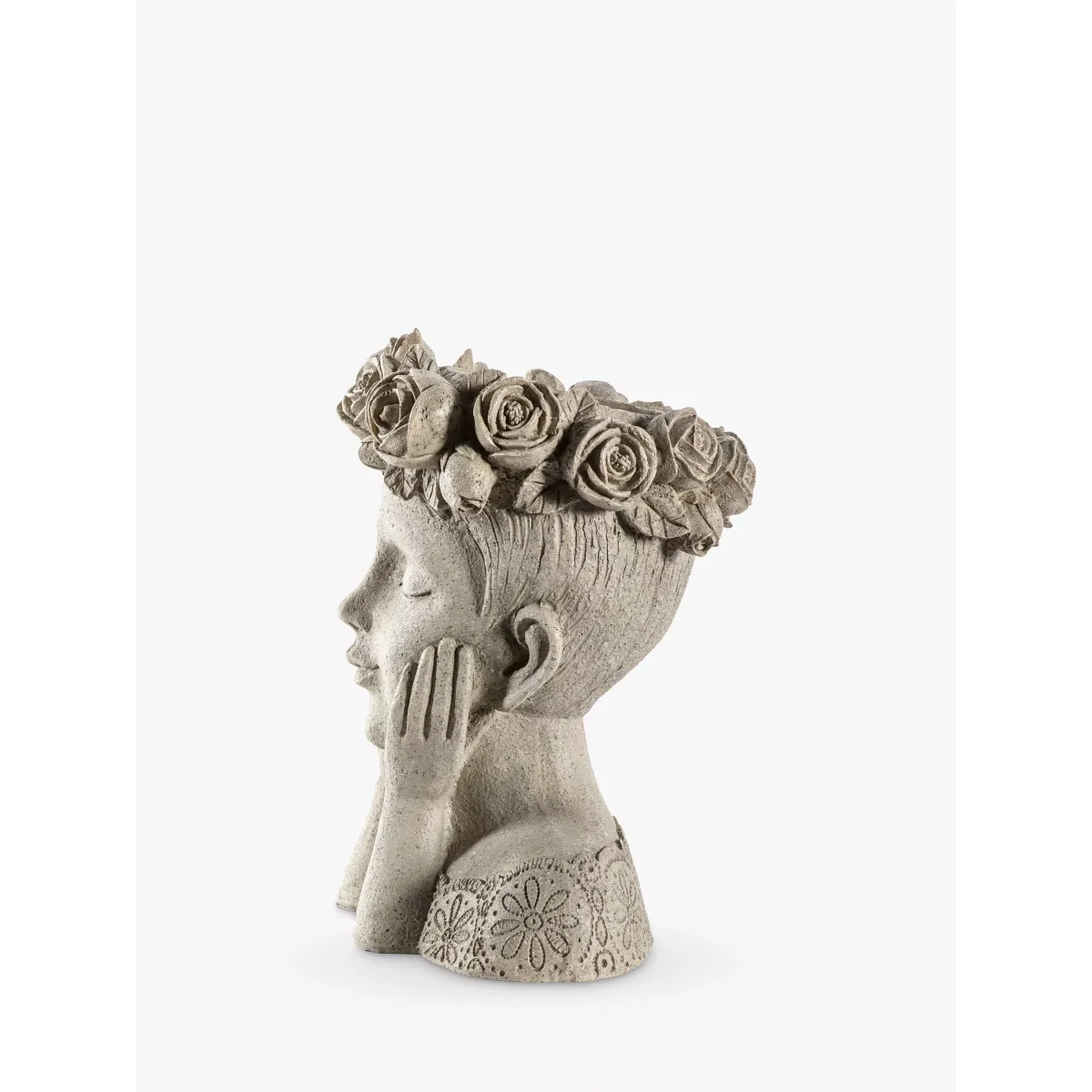 John Lewis Sophia Figurative Sculpture & Planter, H29cm, Grey – image 2