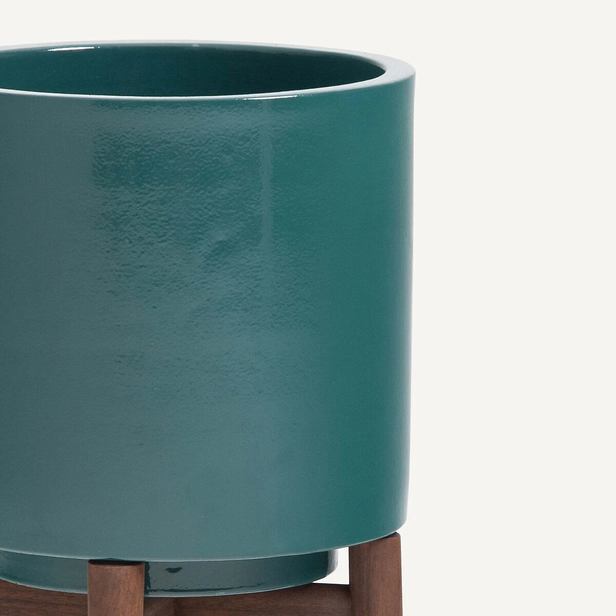 Florian 43cm High Walnut Stand Planter – image 4