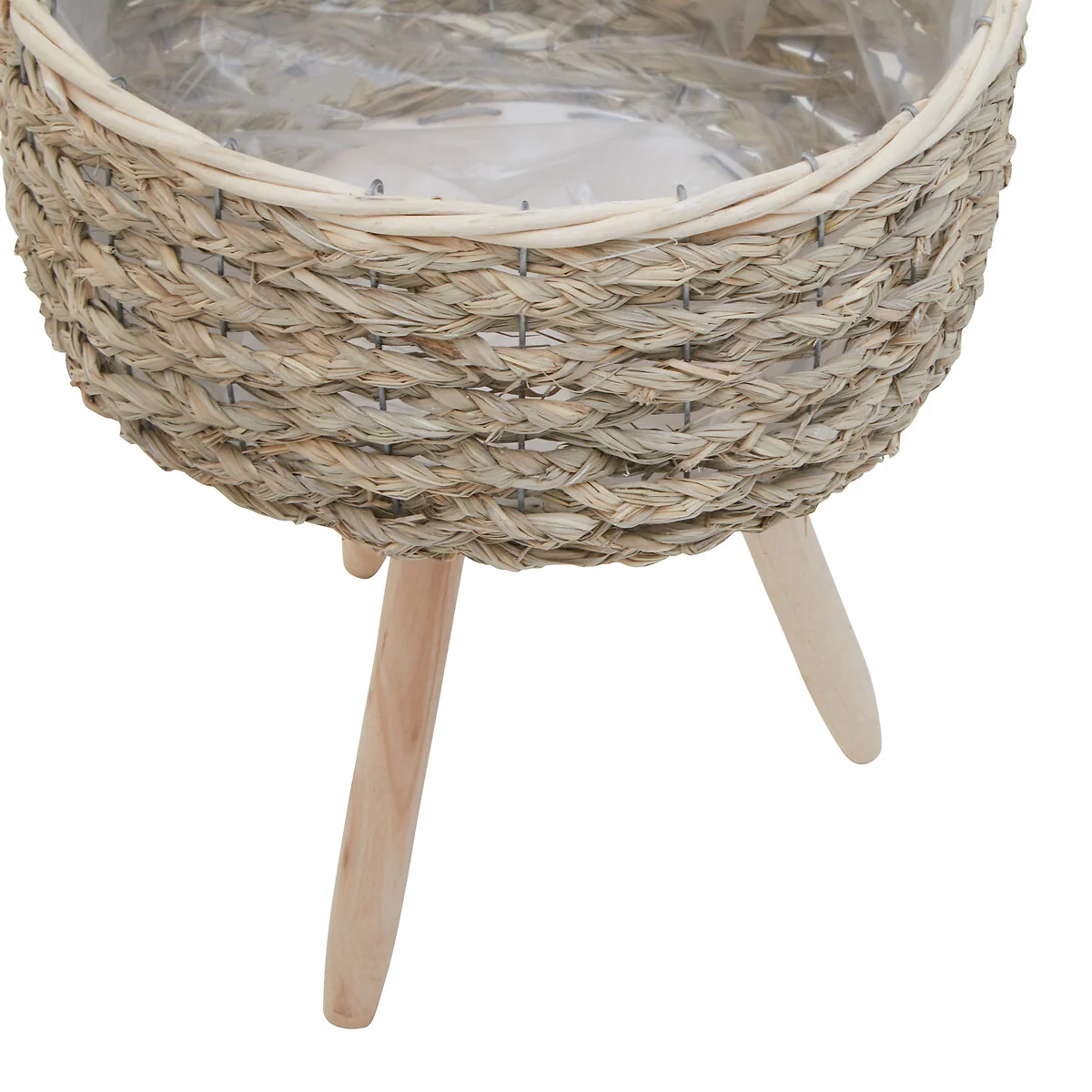 Set of 2 Natural Basket Planters – image 3