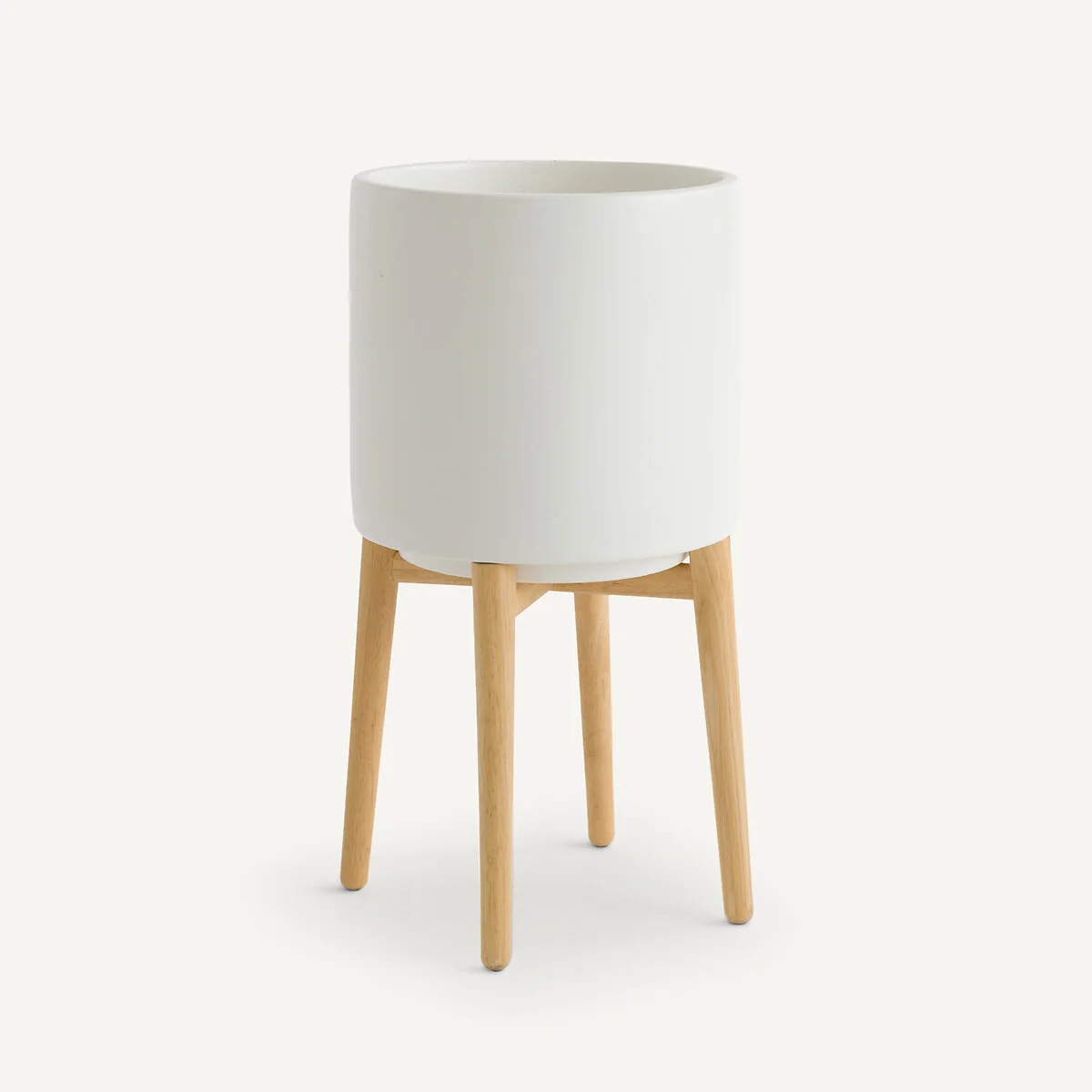 Florian Plant Pot on Wooden Feet, H58.5cm – image 3