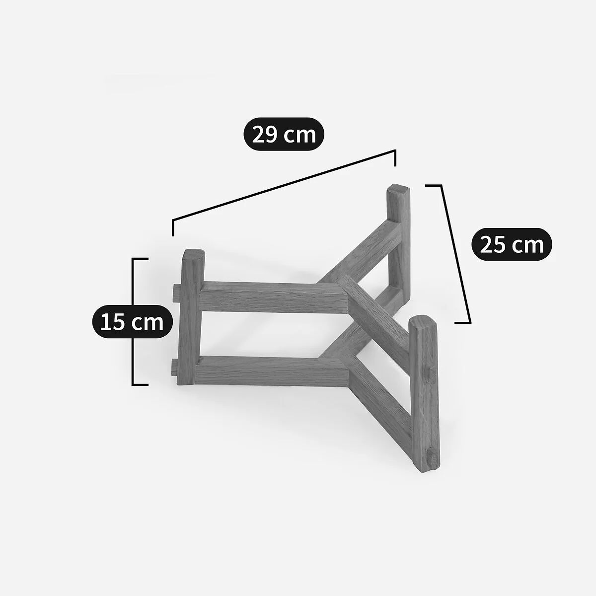 Grayson Walnut Stand For Florian Plant Pot Holder, H23 and H33cm – image 4