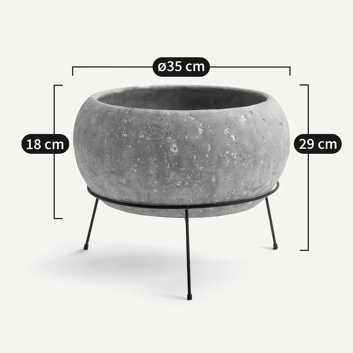 Ollam Cement Plant Pot – image 6