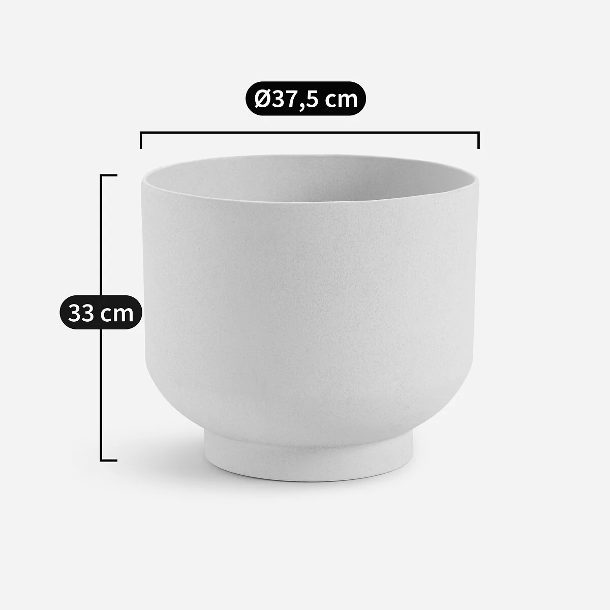 Florian Earthenware Plant Pot Holder Height 33 cm – image 7