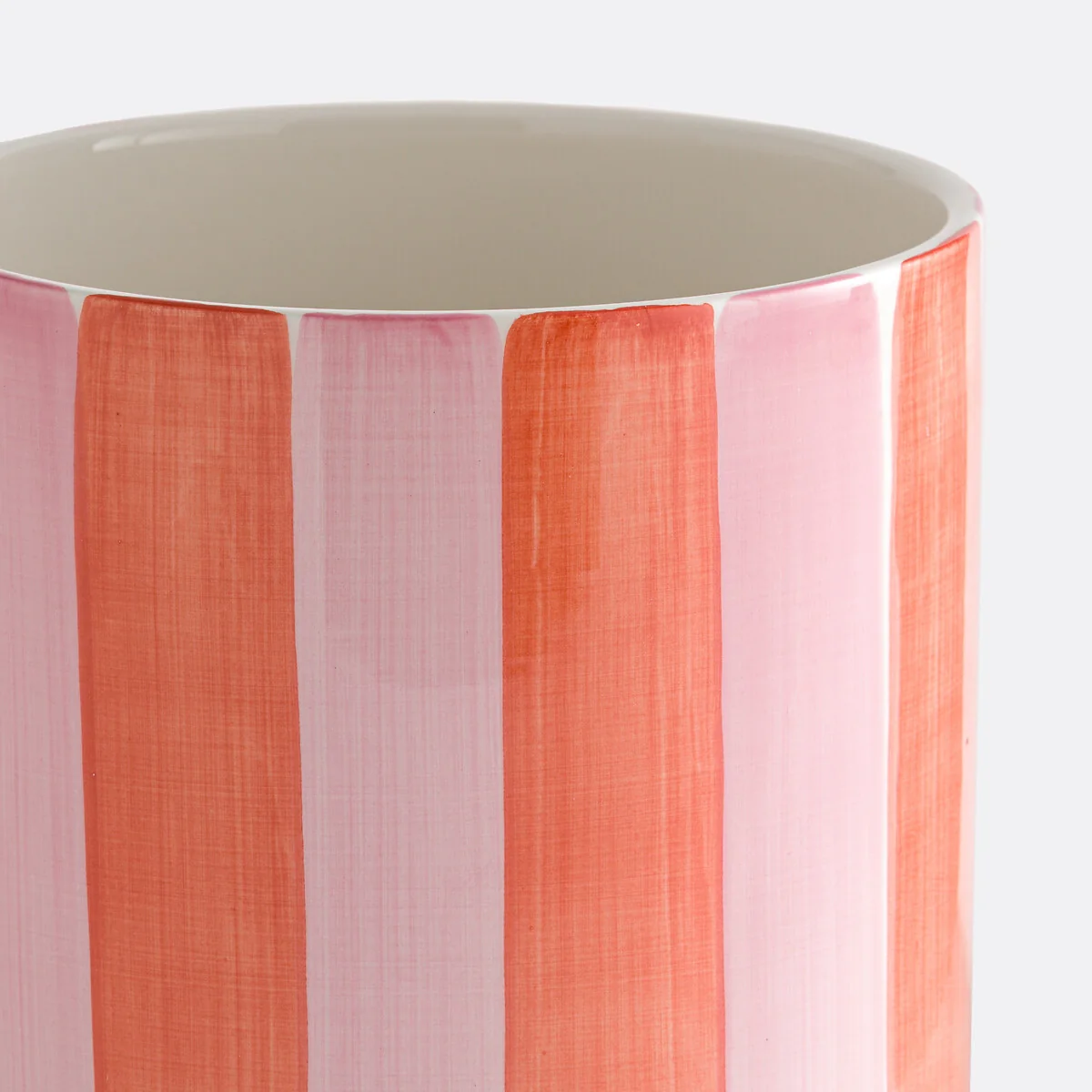 Jaoma Striped Ceramic Plant Pot Holder Diameter 14cm – image 2