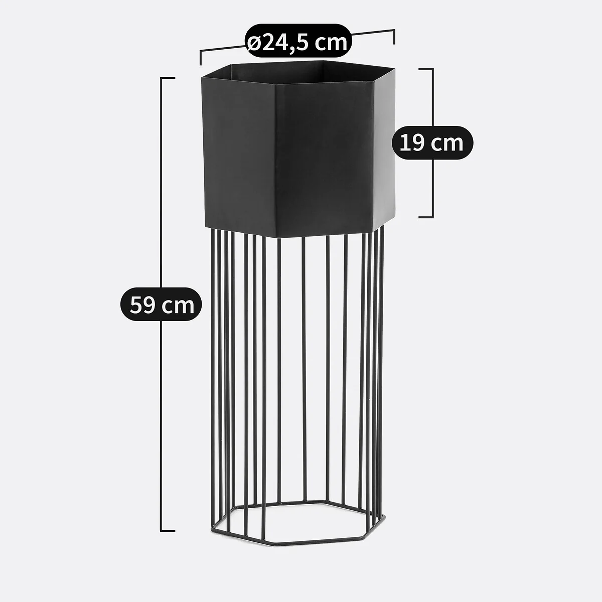 Topim 25cm Diameter Metal Raised Planter – image 4
