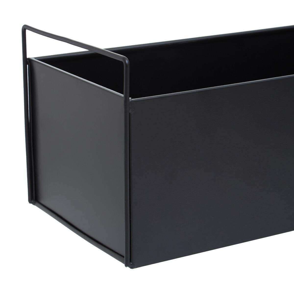 45cm Black Planter Wall Box – image 5