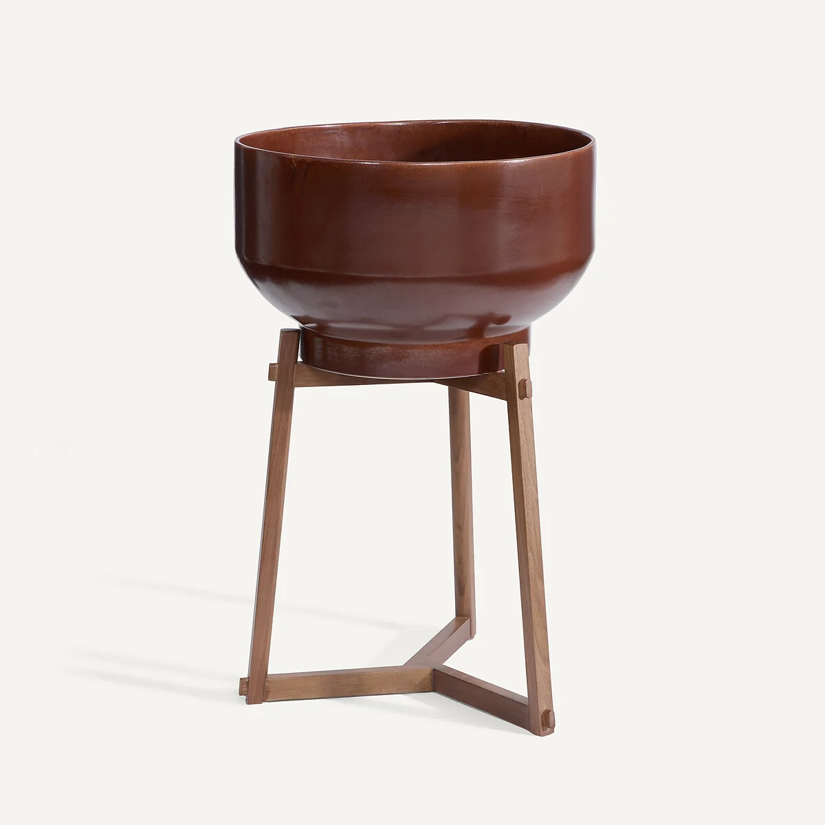 Grayson Walnut Stand For Florian Plant Pot Holder, H23 and H33cm – image 3