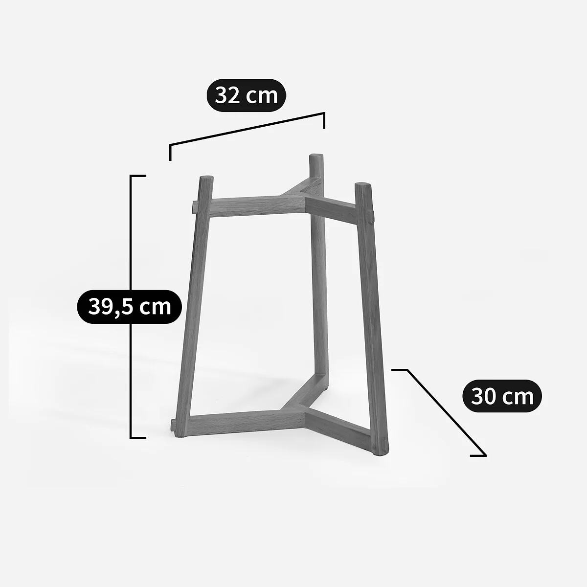 Grayson Walnut Stand For Florian Plant Pot Holder, H23 and H33cm – image 6