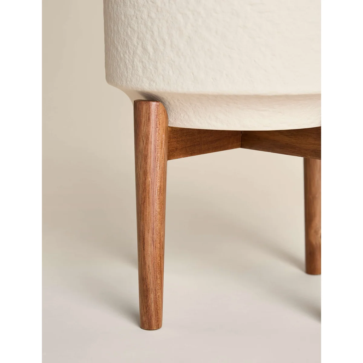 M&S Large Reactive Glaze Ceramic Planter Neutral – image 4
