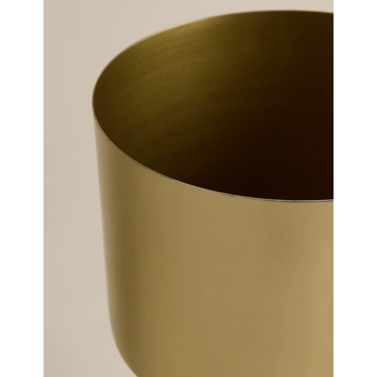 M&S Medium Gold Planter with Stand Gold – image 3
