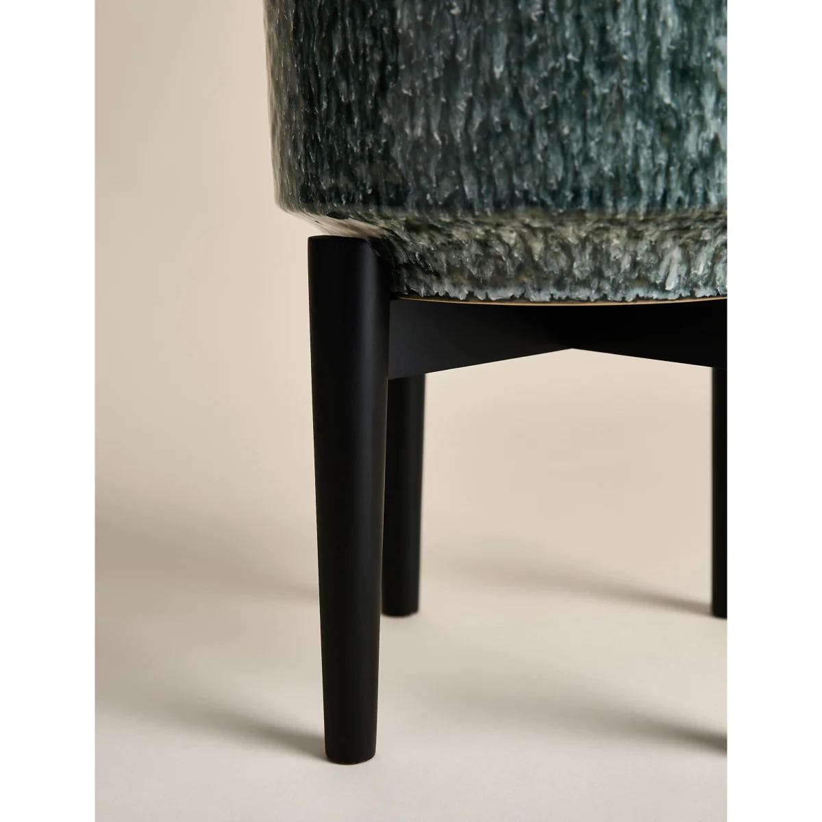 M&S Large Reactive Glaze Ceramic Planter Blue – image 4
