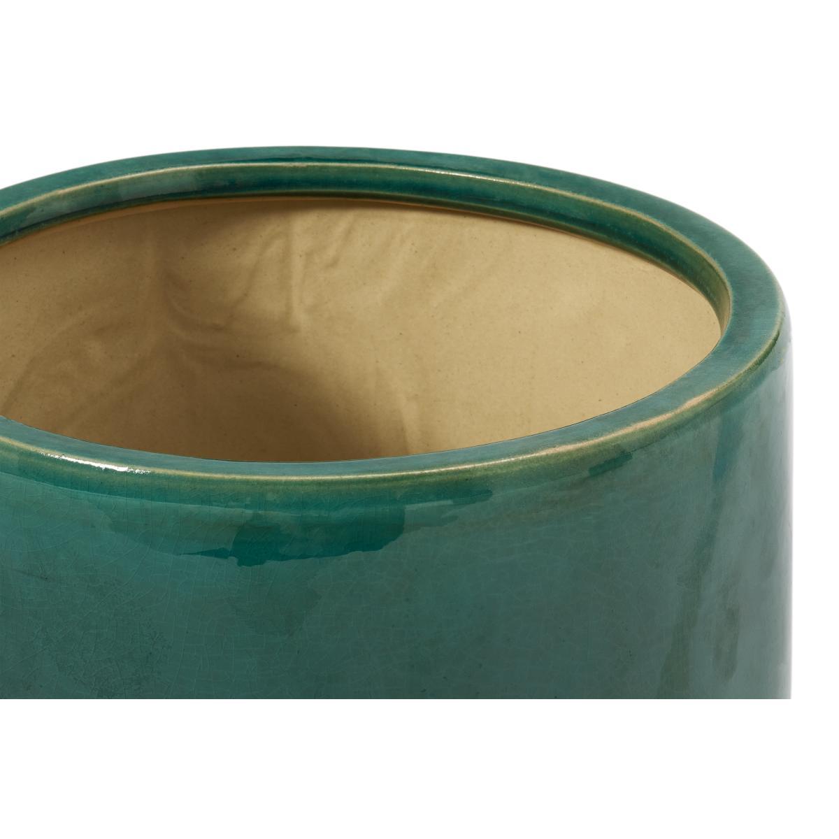 Salazar Set of 3 Planters with Platform, Turquoise Glaze Ceramic – image 6