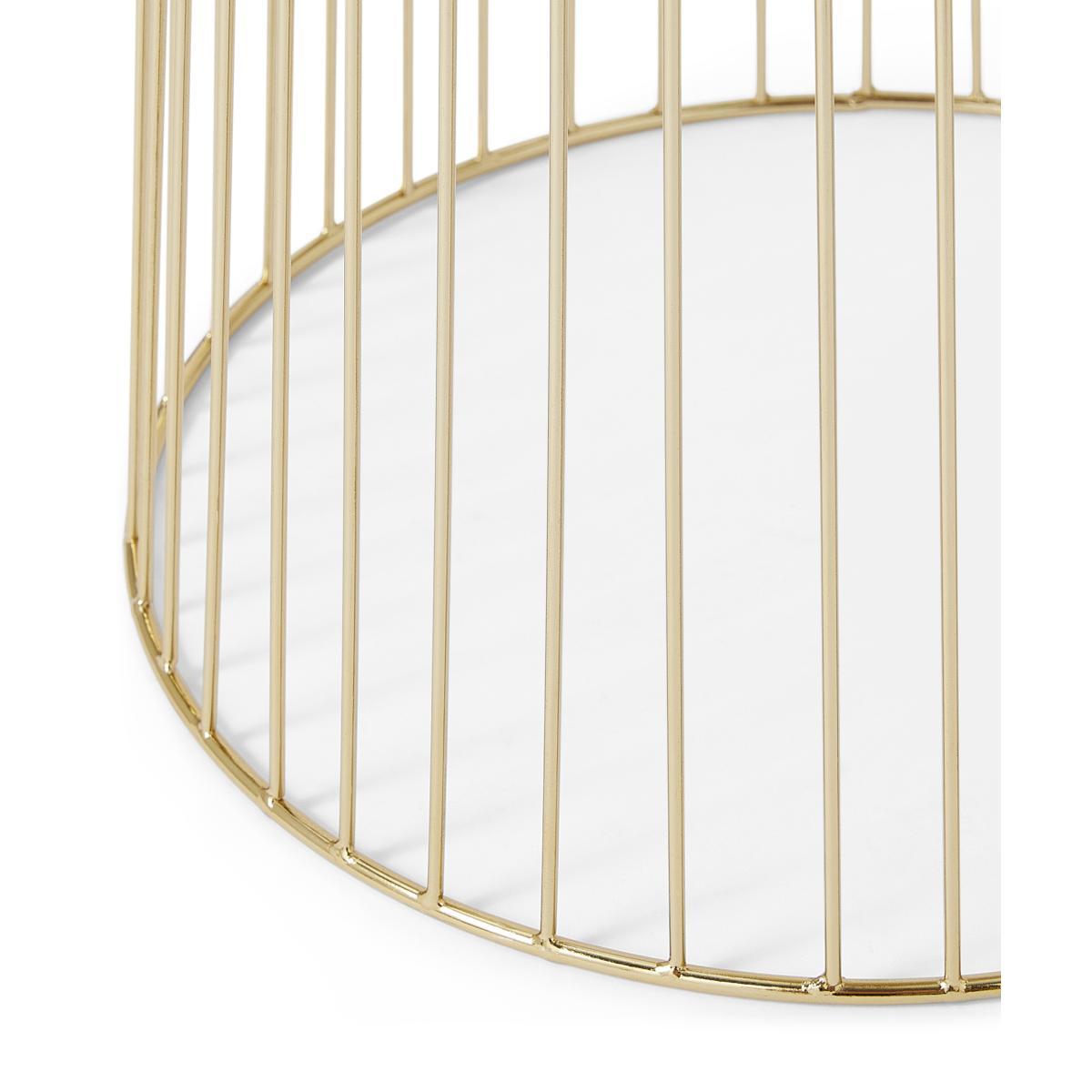 Carole Single Large Planter with Stand, Brass – image 6