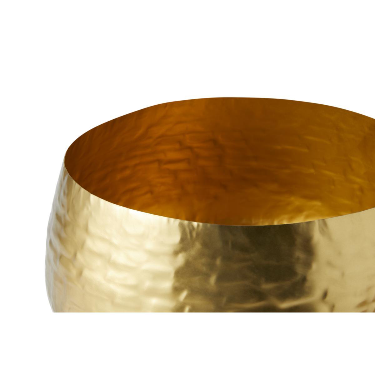 Boise Set of 2 Hammered Metal Planter with Metal Stand – image 4