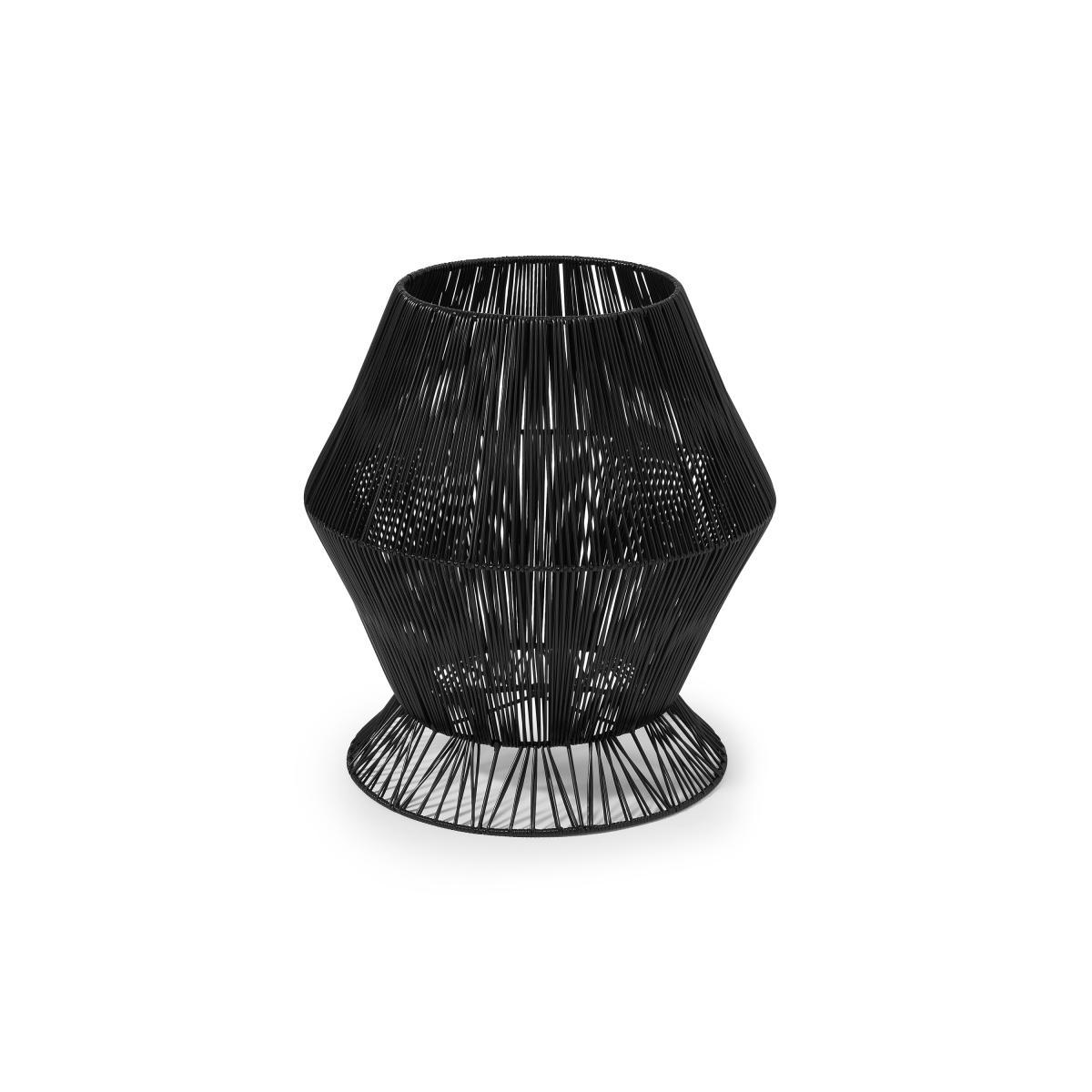 Lorita Anglular Plant Stand, Large, Black Weave – image 2