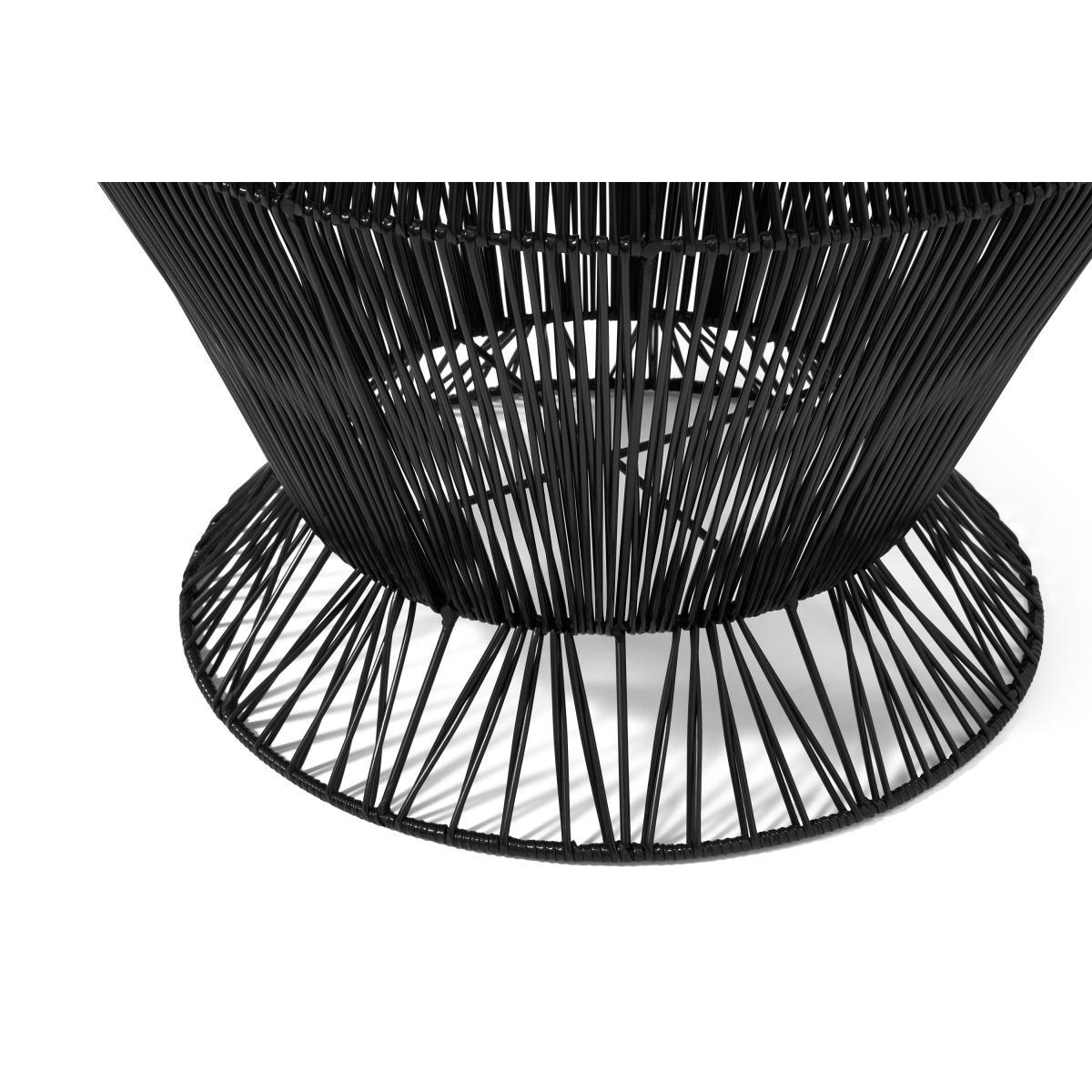 Lorita Anglular Plant Stand, Large, Black Weave – image 5