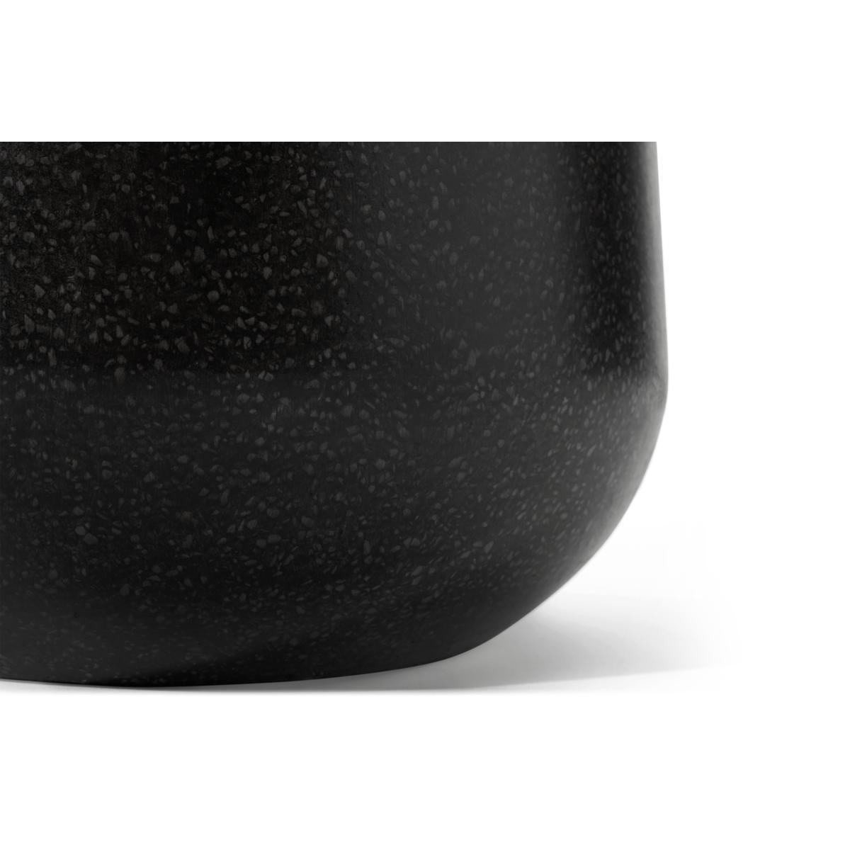 Colleta Set of 2 Splatter-Effect Planters, Charcoal Fibre Cement – image 6