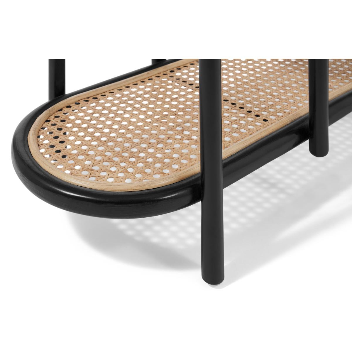 Agota Three-Tier Planter Stand, Natural & Black Cane – image 5