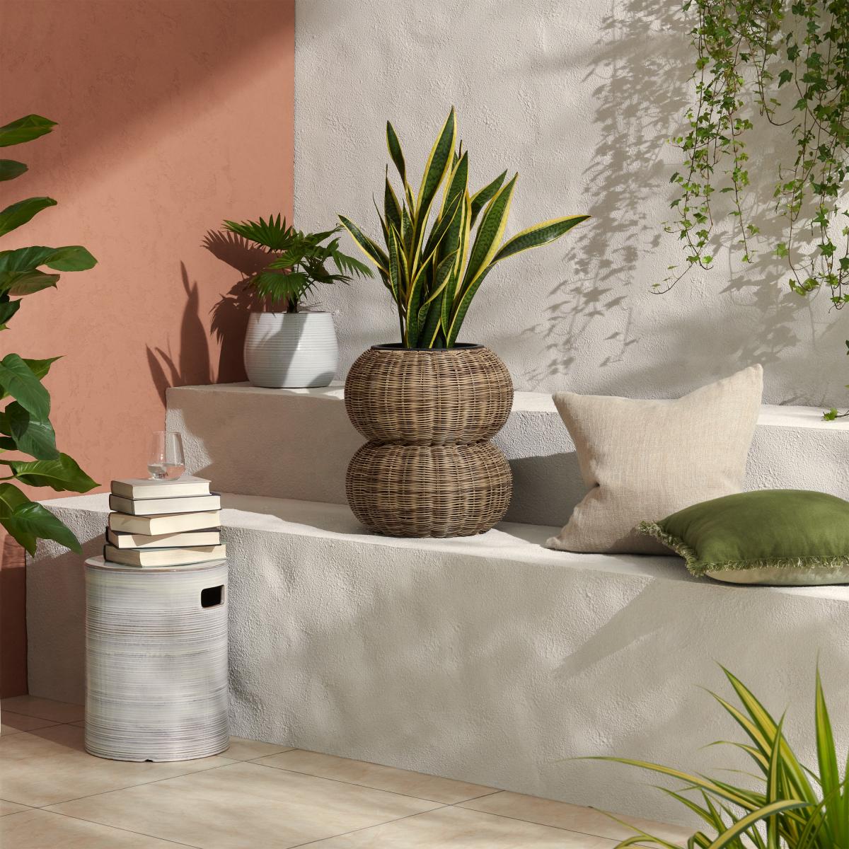 Takea Single Planter, Natural Weave – image 3