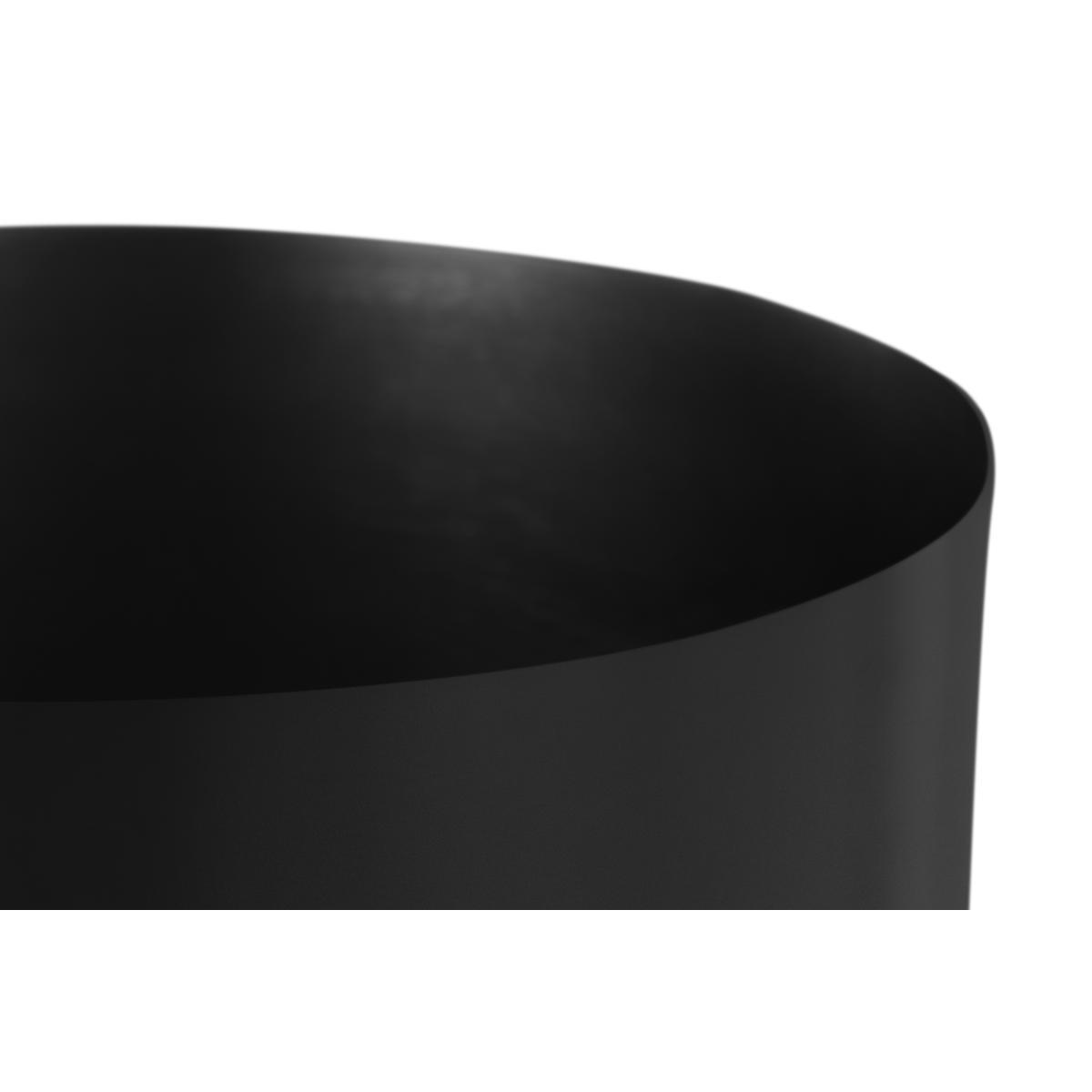 Salix Set of 2 Large Planters with Stands, Black – image 4