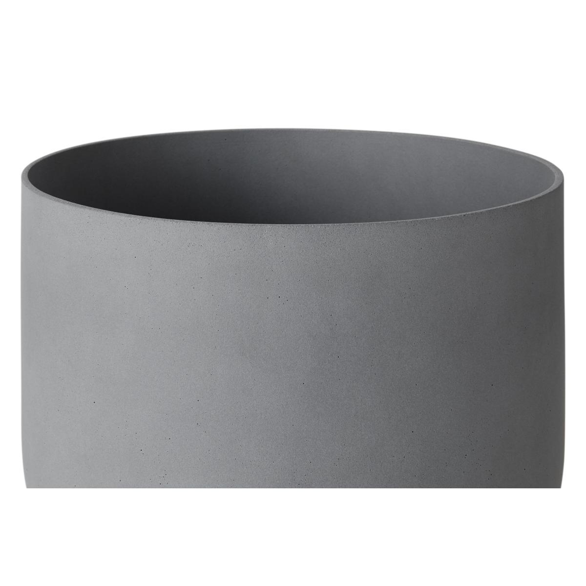 Allo Large Poly Resin Set of 2 Plant Pots, Concrete Grey – image 5