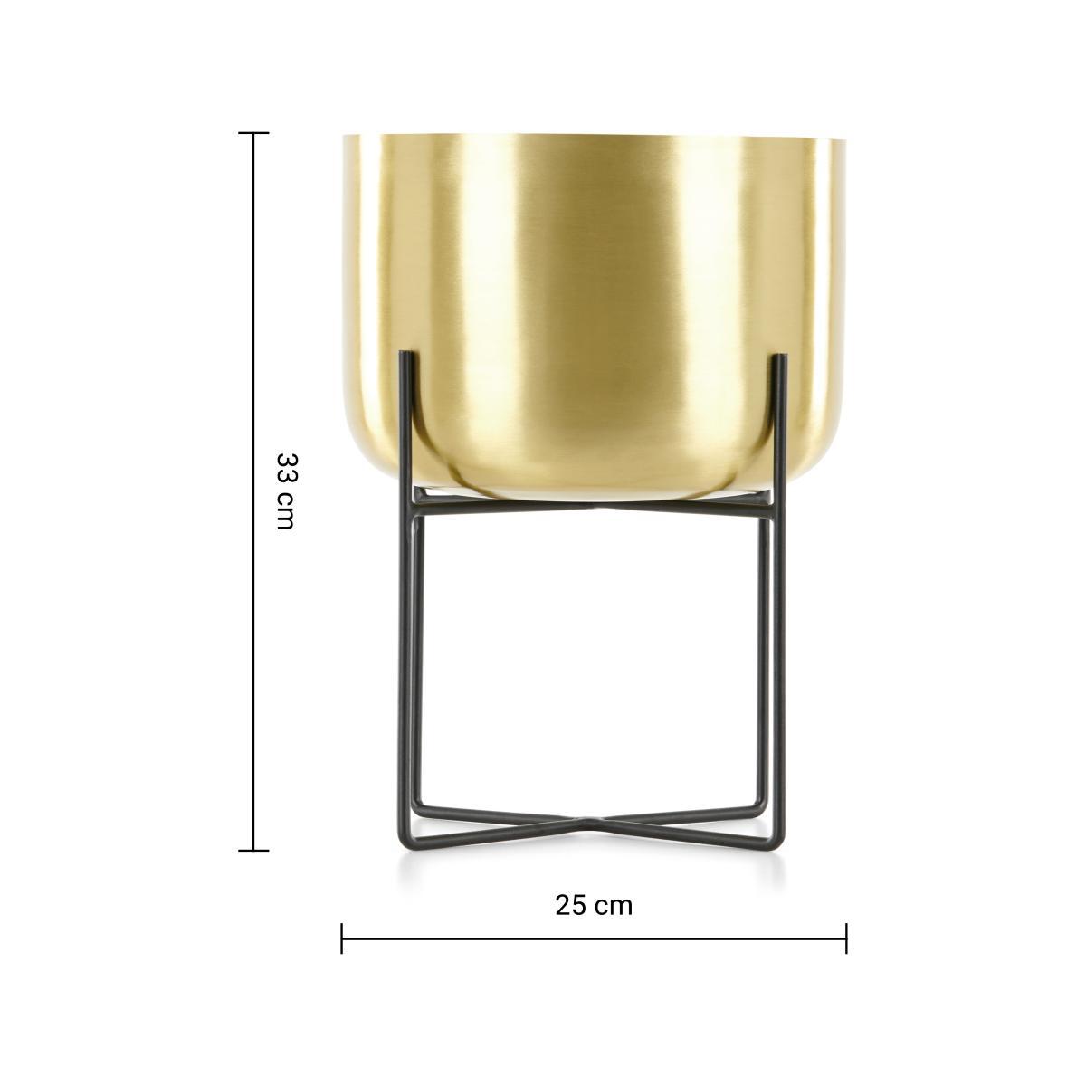 Salix Large Planter, Brass – image 8
