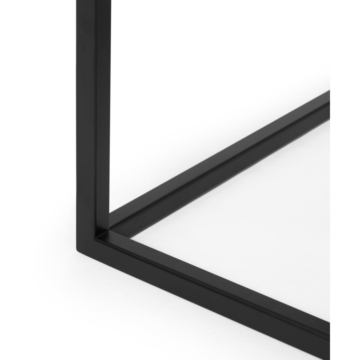 Noor Low Planter Stand, Stone & Black – image 6