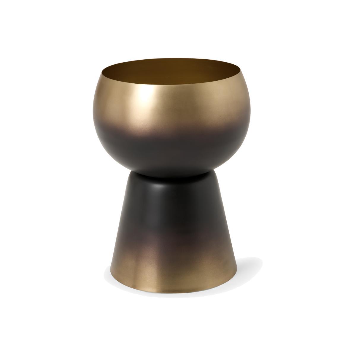 Valletta Statement Planter, Smoked Brass – image 1