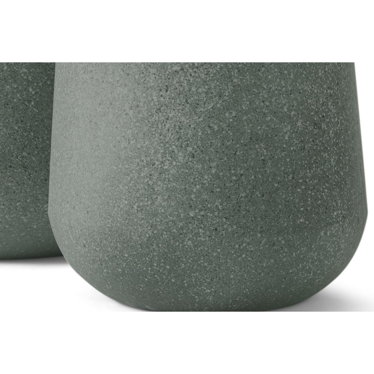 Colleta Set of 2 Fibre Cement Splatter Effect Planters, Grey – image 7