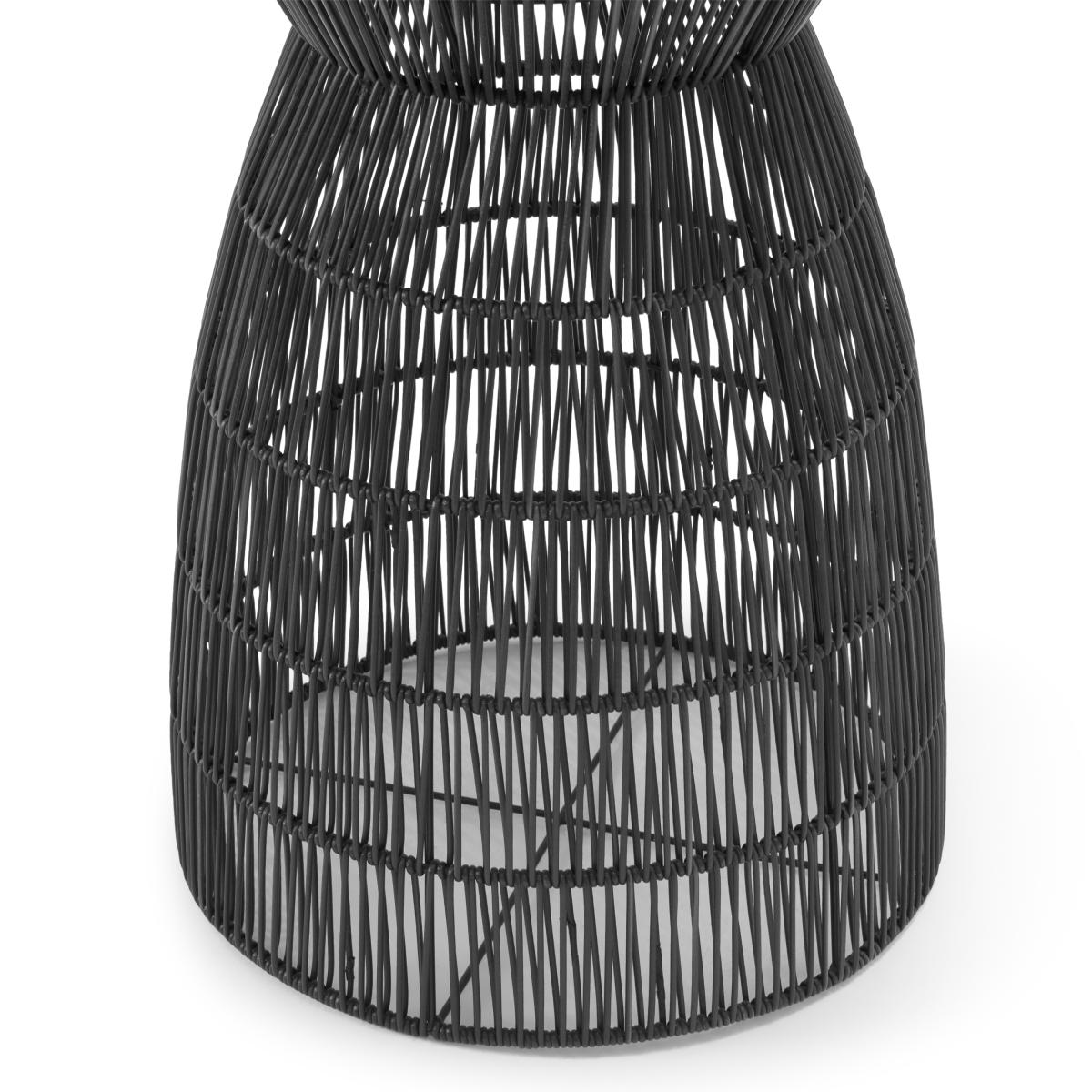 Takea Set of 2 Tall Planters, Black Weave – image 6