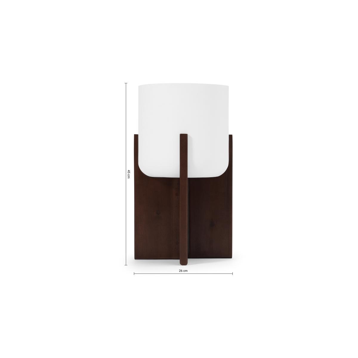 Barwyn Set of 2 Tall Planters with Stands, Stone Fibre Cement & Acacia – image 8