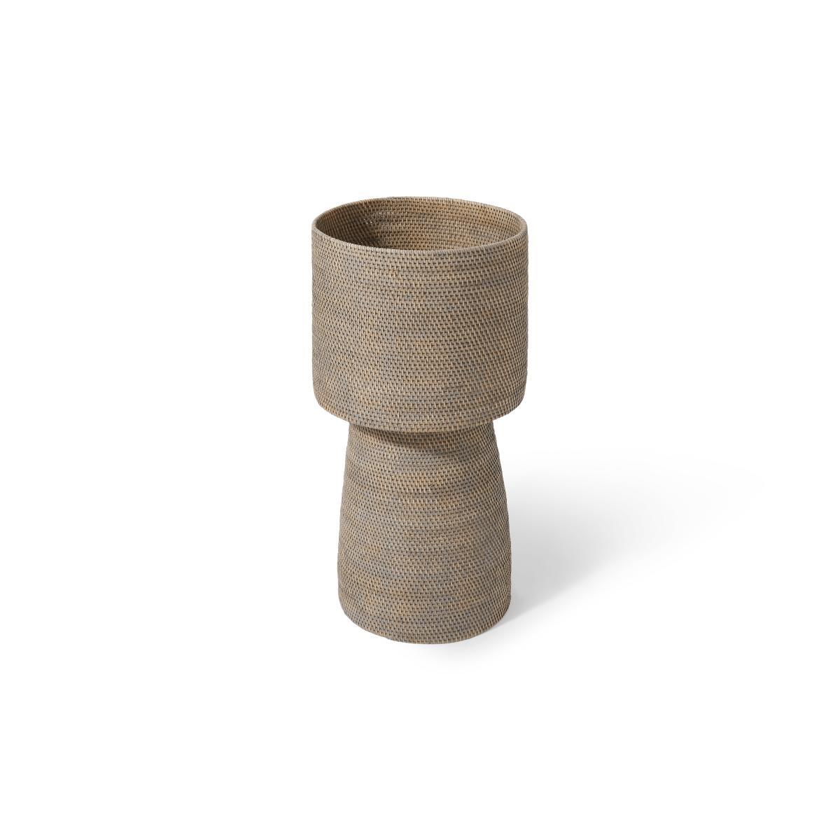 Hadid Tall Planter, Natural Grey Weave – image 2