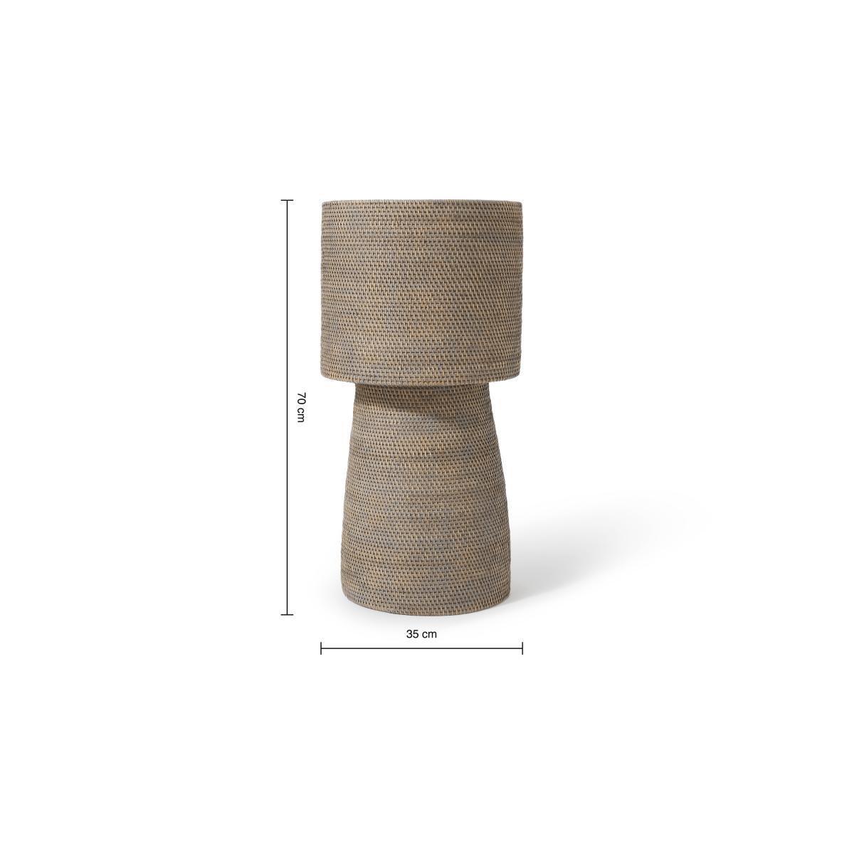 Hadid Tall Planter, Natural Grey Weave – image 7