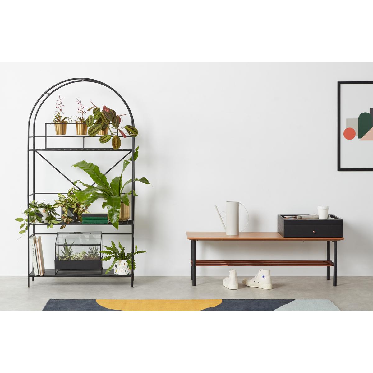 Betula Curve Plant Stand, Black – image 3