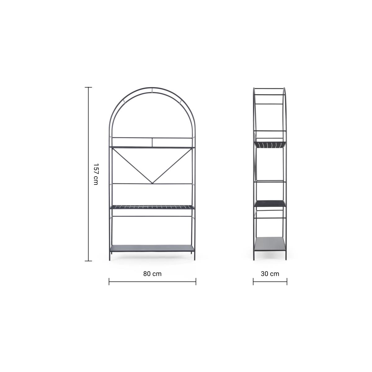 Betula Curve Plant Stand, Black – image 7