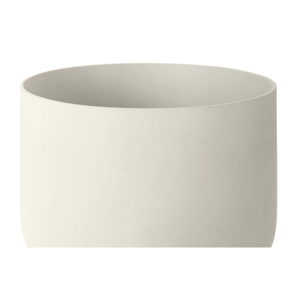 Allo Set of 2 Poly Resin Plant Stands, Large, Natural White – image 5