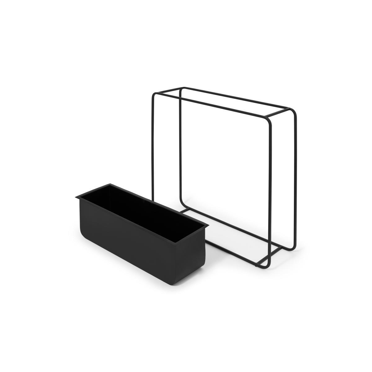 Elef Tall Rectangle Plant Stand, Black – image 6