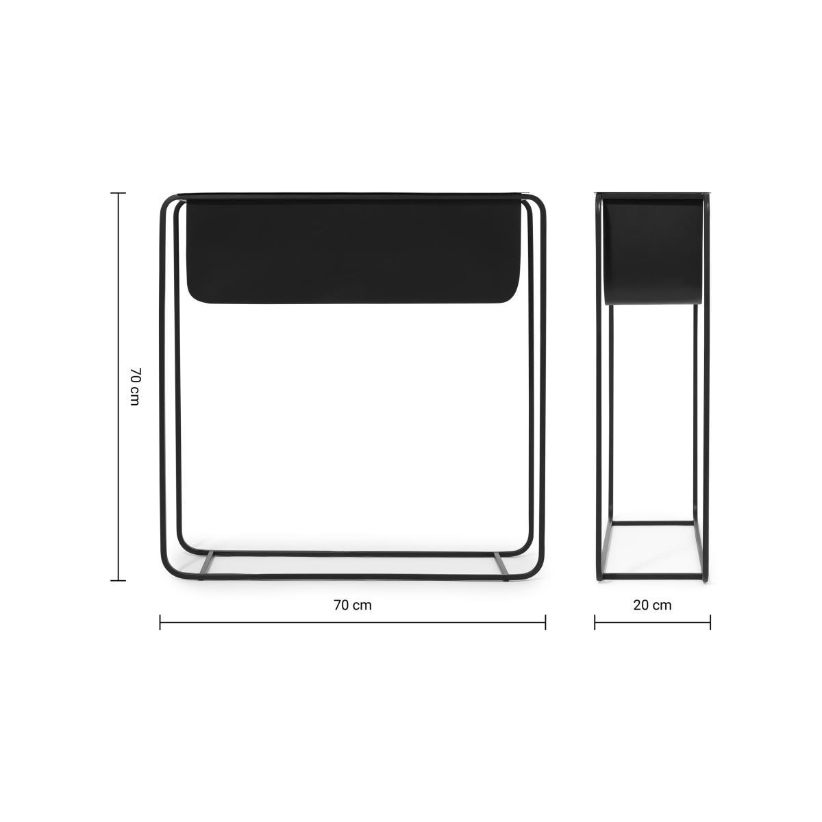 Elef Tall Rectangle Plant Stand, Black – image 9
