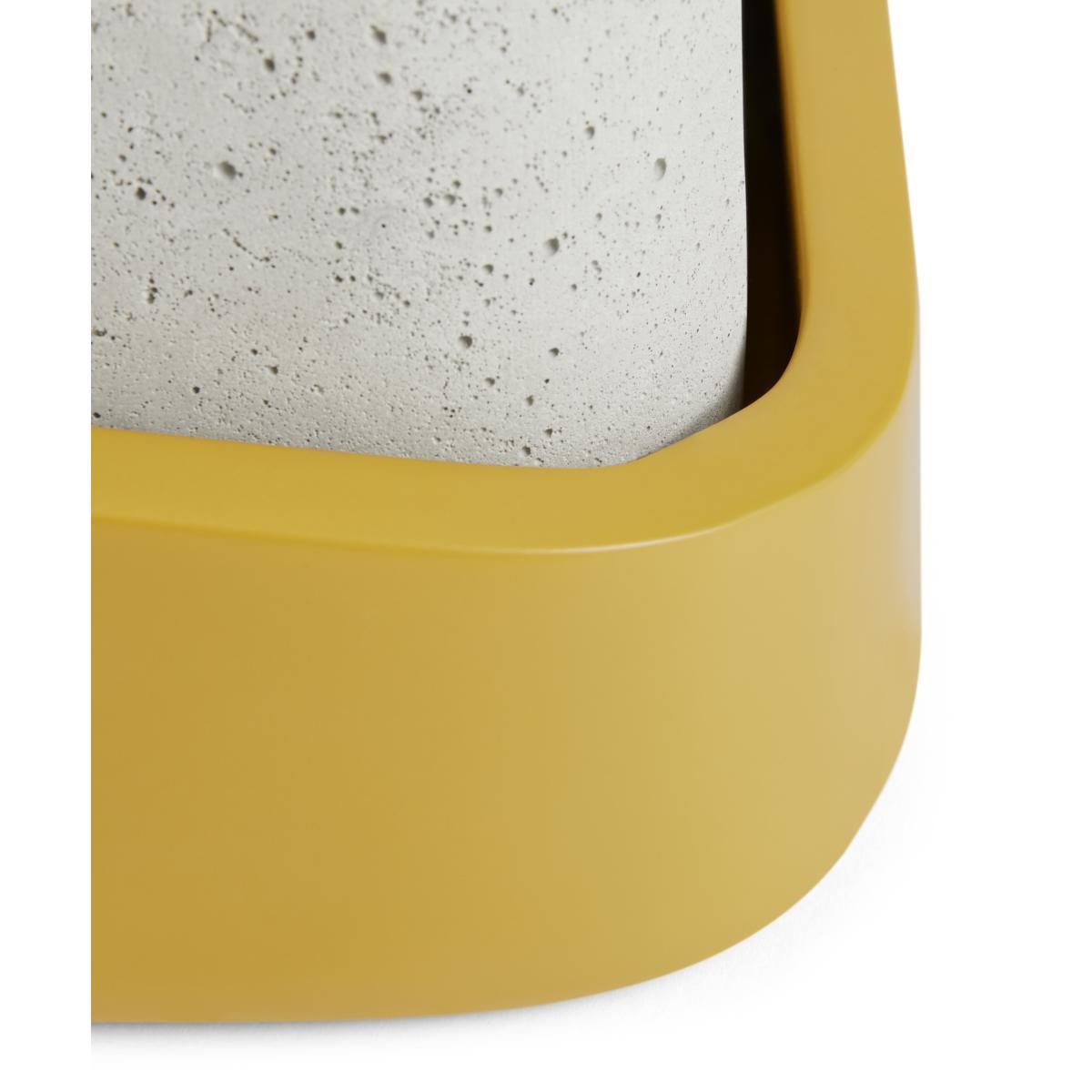 Hase Set of 2 Concrete Planters, Pink & Mustard – image 4