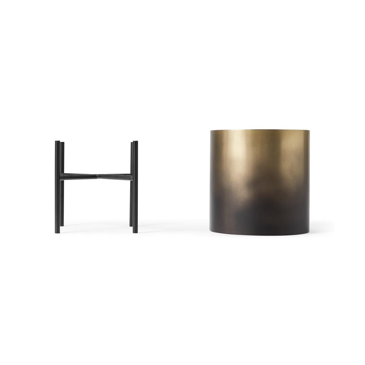 Valletta Set of 2 Plant Stands, Smoked Brass – image 8