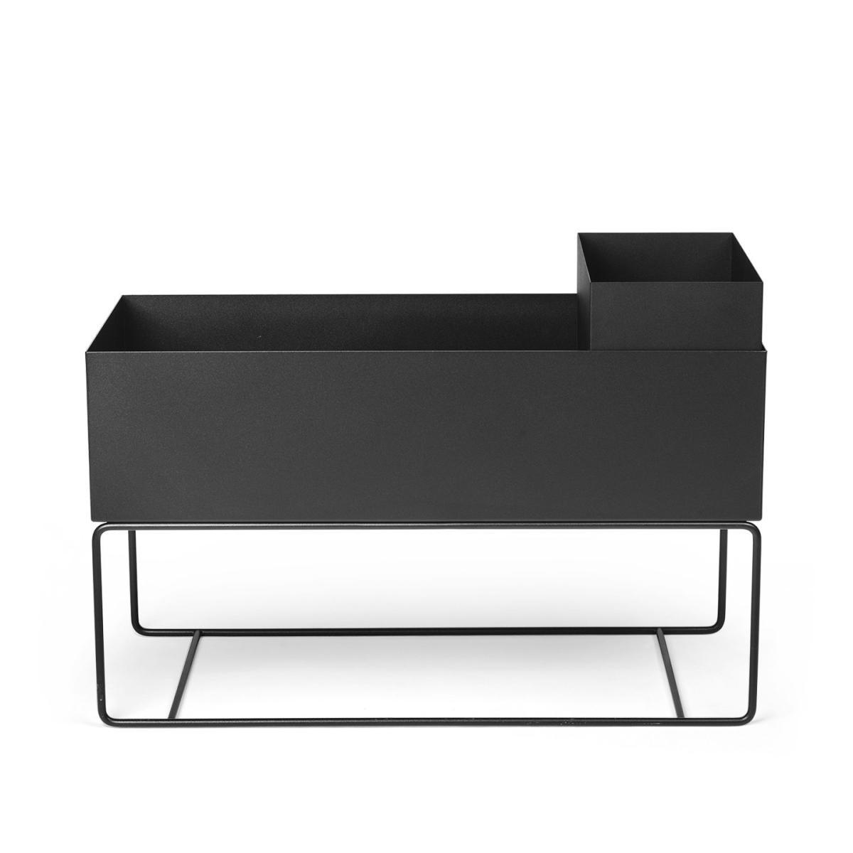 Plant Box Large Standing flowerpot - / L 77 x H 45 cm x Depth. 34 cm by Ferm Living Black – image 2